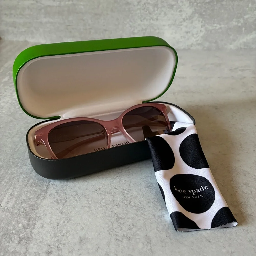 Kate Spade Daliann/S 3J5FF Pink Cat Eye Sunglasses 54□17 Rose Gold